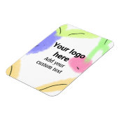 Einfache rote Pi Wasserfarbe fügen Sie Ihr Logo be Magnet (Linke Seite)