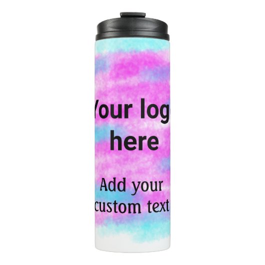 Einfache rote Pi Wasserfarbe fügen Sie Ihr Logo be Thermosbecher (Vorderseite)