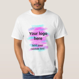 Einfache rote Pi-Wasserfarbe, fügen Sie Ihr Logo u T-Shirt