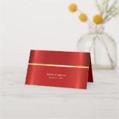 Einfache rote Platzkarte (Rückseite)