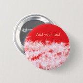 Einfache rote Rosa glitt funkelnde Sterne fügen Ih Button (Vorne & Hinten)