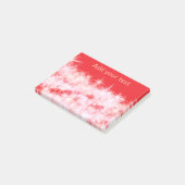 Einfache rote Rosa glitt funkelnde Sterne fügen Ih Post-it Klebezettel (angewinkelt)