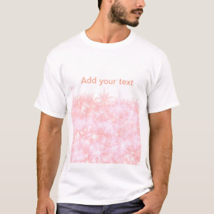Einfache rote Rosa glitt funkelnde Sterne fügen Ih T-Shirt