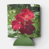 Einfache Rote Rosen Dosenkühler (Rückseite)