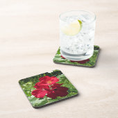 Einfache Rote Rosen Untersetzer (Rechte Seite)