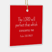 Einfache rote und weiße Glaube an die Bibel Keramikornament (Rechts)