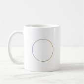 Einfache Round-Business-Logos Gold blaue Silber-Gr Kaffeetasse (Links)
