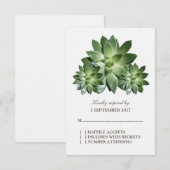 Einfache RSVP-Karte zum Hochzeitssehen RSVP Karte (Vorne/Hinten)