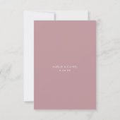 Einfache RSVP-Karten für Ecru Wedding mit minimale RSVP Karte (Rückseite)