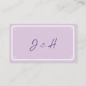 Einfache RSVP-Reaktionskarten für Blumenhochzeiten Begleitkarte (Rückseite)