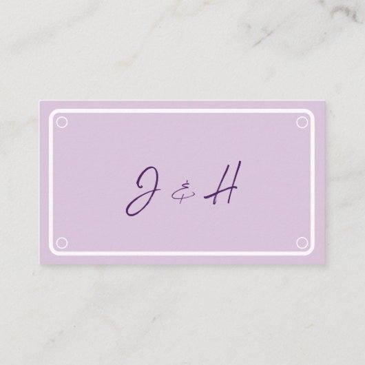 Einfache RSVP-Reaktionskarten für Blumenhochzeiten Begleitkarte (Rückseite)