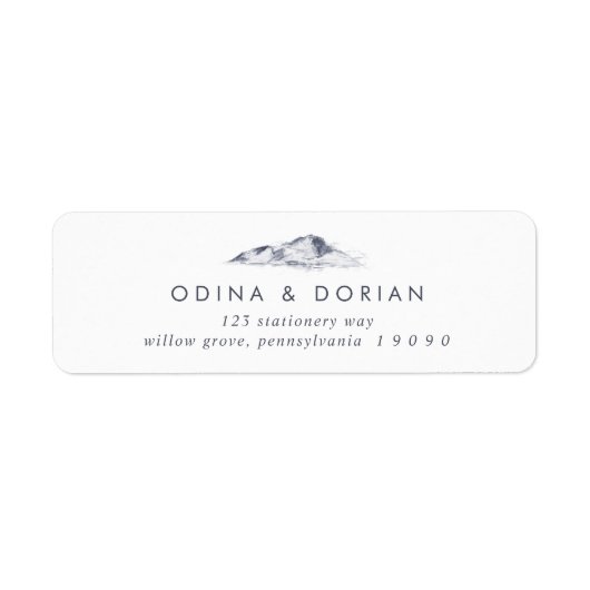 Einfache Rücksendeadresse (Vorne)