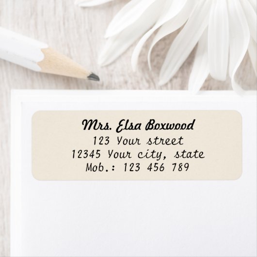 Einfache Rücksendeadresse (Insitu)