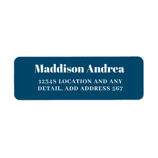 Einfache Rücksendeadresse der Marine (Vorne)