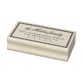 Einfache Rücksendeadresse eleganter Familienname Gummistempel (Stempel)