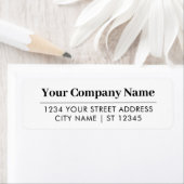 Einfache Rücksendeadresse für kundenspezifische Un (Insitu)