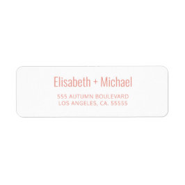 Einfache Rücksendeadresse für staubige Orangenskri