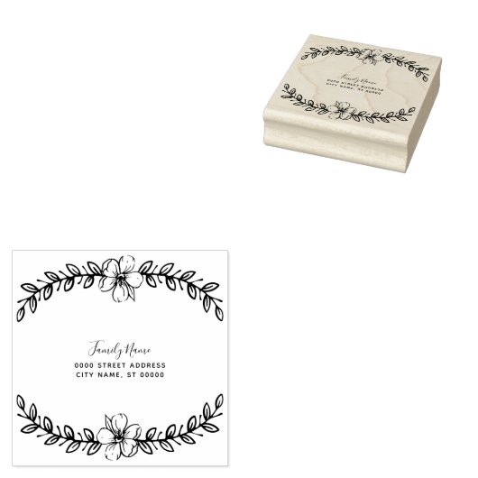 Einfache Rücksendeadresse Gummi Briefmarke Gummistempel (Stempel)