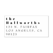 Einfache Rücksendeadresse Gummi Briefmarke Permastempel (Design)