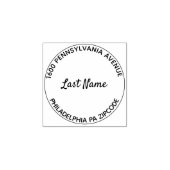 Einfache Rücksendeadresse Gummistempel (Prägung)