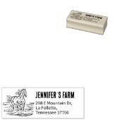 Einfache Rücksendeadresse Gummistempel (Stempel)