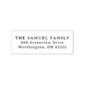 Einfache Rücksendeadresse Gummistempel (Prägung)