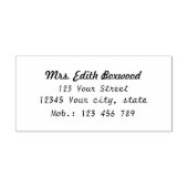 Einfache Rücksendeadresse Gummistempel (Prägung)