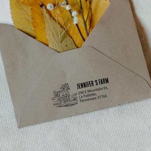 Einfache Rücksendeadresse Gummistempel