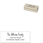 Einfache Rücksendeadresse Gummistempel (Stempel)