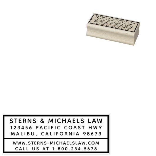 Einfache Rücksendeadresse Gummistempel (Stempel)