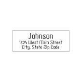Einfache Rücksendeadresse Permastempel (Design)