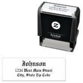 Einfache Rücksendeadresse Permastempel (Beispiel)