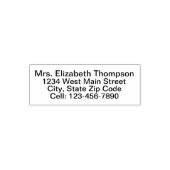 Einfache Rücksendeadresse Permastempel (Design)