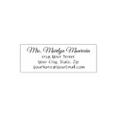 Einfache Rücksendeadresse Permastempel (Design)