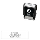 Einfache Rücksendeadresse Permastempel (Beispiel)