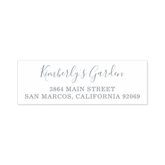 Einfache Rücksendeadresse Permastempel (Design)