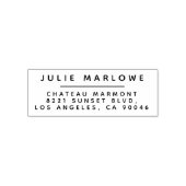 Einfache Rücksendeadresse Permastempel (Design)