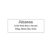 Einfache Rücksendeadresse Permastempel (Design)