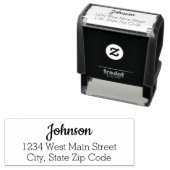 Einfache Rücksendeadresse Permastempel (Beispiel)