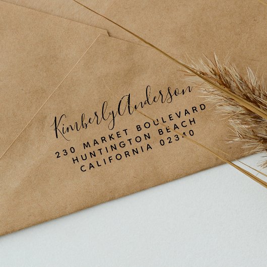 Einfache Rücksendeadresse von Skriptnamen und Kont Gummistempel