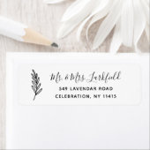 Einfache Rücksendeadressen-Aufkleber (Insitu)