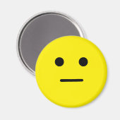 Einfache, ruhige gelbe Seite Magnet (Vorderseite/Rückseite)