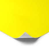 Einfache, ruhige gelbe Seite Poster (Ecke)