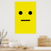 Einfache, ruhige gelbe Seite Poster (Küche)