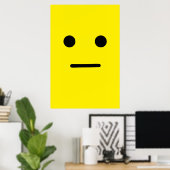Einfache, ruhige gelbe Seite Poster (Heimbüro)