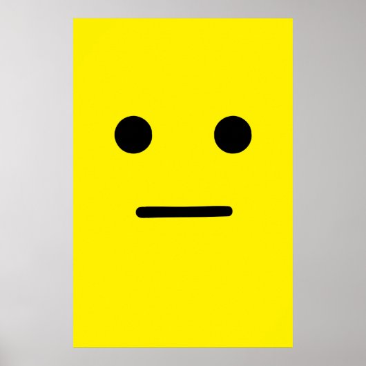 Einfache, ruhige gelbe Seite Poster (Vorne)