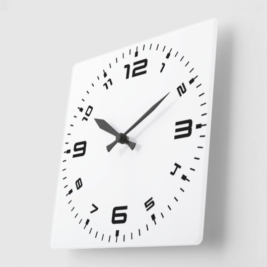 einfache Runde Quadratische Wanduhr (Winkel)
