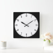 einfache Runde Quadratische Wanduhr (Zuhause)