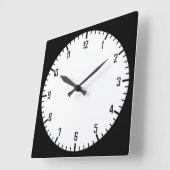einfache Runde Quadratische Wanduhr (Winkel)