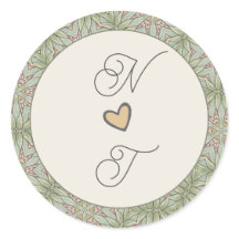 Einfache Rundkleber für das Hochsetzen von Monogra